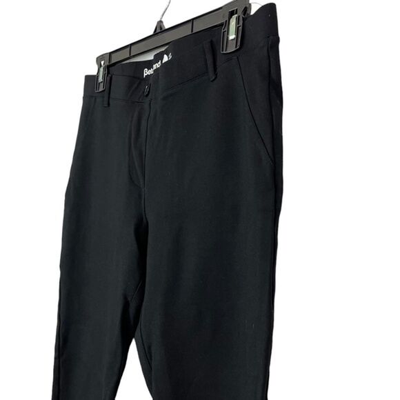 Betabrand Black Petite Stretch Straight Leg Pull On Pants Ponte Knit Career L - Picture 9 of 16